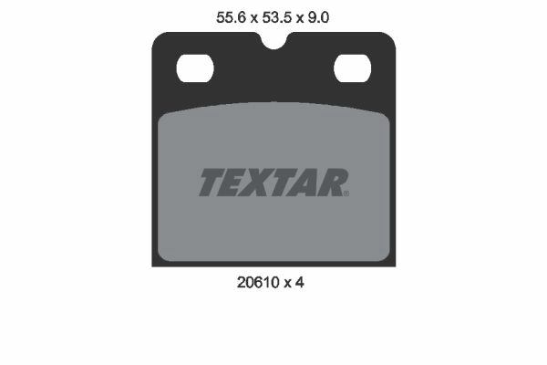 Тормозные колодки дисковые, комплект TEXTAR 20610 090 0 4 510488 20610 2061005 изображение 0