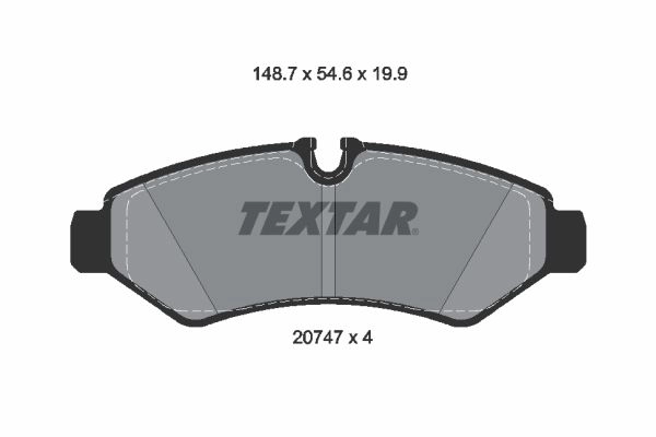 Тормозные колодки дисковые, комплект TEXTAR 1425578222 2074701 J B4PVNI изображение 0
