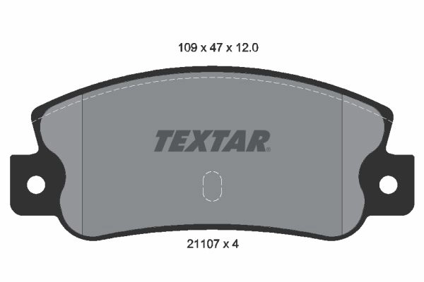 Тормозные колодки дисковые, комплект TEXTAR 21107 120 0 4 21107 2110701 510637 изображение 0