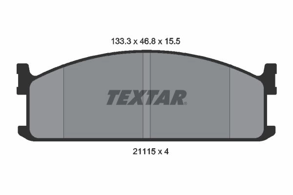 Тормозные колодки дисковые, комплект TEXTAR 21115 21115 155 0 4 2111501 510638 изображение 0