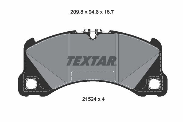 Тормозные колодки дисковые, комплект TEXTAR 2152401 1437027272 5PE 37PJ изображение 0