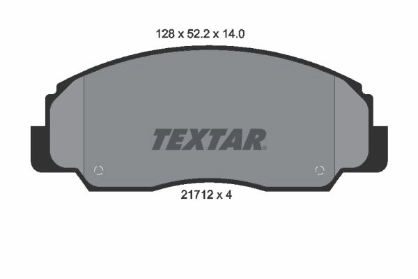 Тормозные колодки дисковые, комплект TEXTAR 2171201 21712 510882 21712 140 0 4 изображение 0