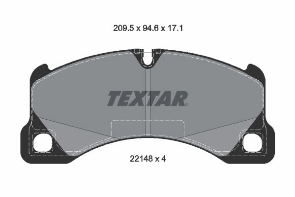 Тормозные колодки дисковые, комплект TEXTAR 2214801 1437027240 GE RSJ изображение 0