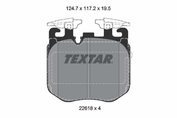 Тормозные колодки дисковые, комплект TEXTAR 1425578295 NSPC L0 2261801 изображение 0