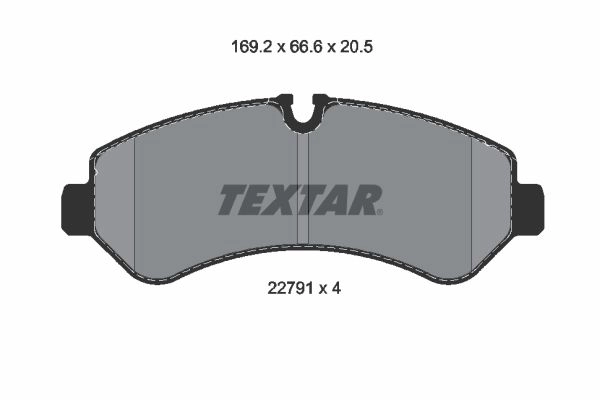 Тормозные колодки дисковые, комплект TEXTAR 2279101 N NTMTZL 1425578301 изображение 0