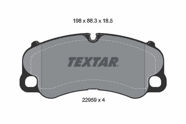 Тормозные колодки дисковые, комплект TEXTAR BR0Z XV4 2295901 1439900790 изображение 0