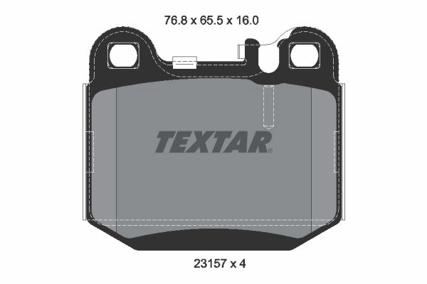 Тормозные колодки дисковые, комплект TEXTAR 511156 23157 23157 160 0 4 2315702