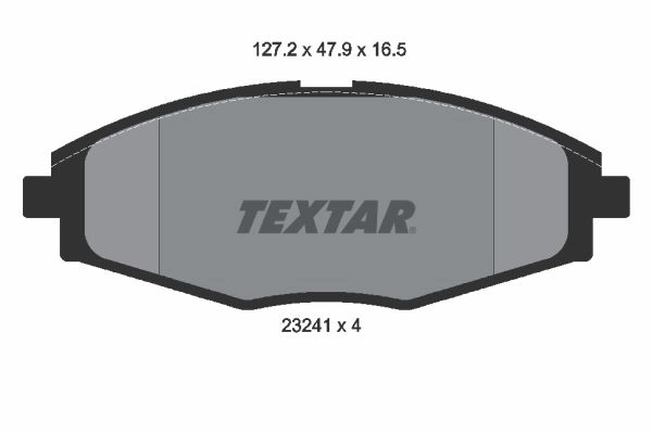 Тормозные колодки дисковые, комплект TEXTAR 2324102 23241 165 0 4 23241 511191 изображение 0