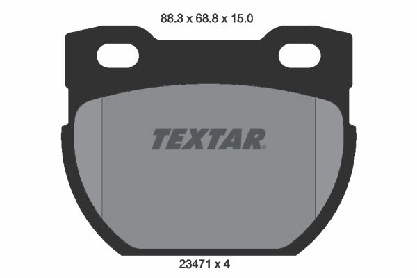 Тормозные колодки дисковые, комплект TEXTAR 23471 511312 2347101 23471 150 0 4