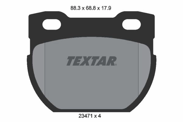 Тормозные колодки дисковые, комплект TEXTAR 2347103 23471 511313 23471 179 0 4