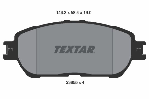Тормозные колодки дисковые, комплект TEXTAR 511526 23855 160 0 4 23855 2385501 изображение 0