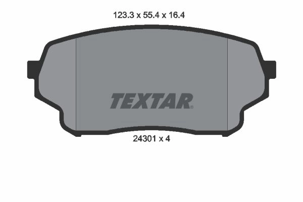 Тормозные колодки дисковые, комплект TEXTAR 24301 2430101 511765 24301 164 0 4 изображение 0