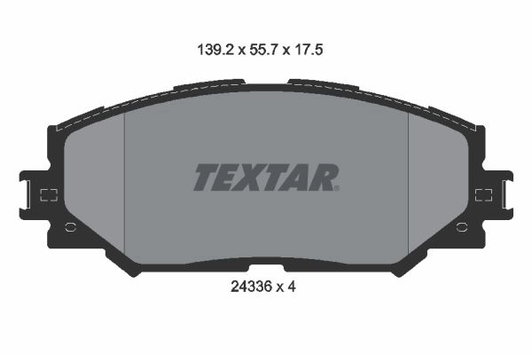 Тормозные колодки дисковые, комплект TEXTAR 2433601 511789 24336 24336 175 0 4 изображение 0