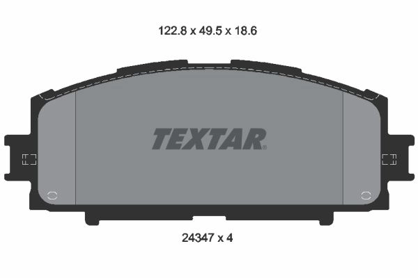 Тормозные колодки дисковые, комплект TEXTAR 24347 511797 24347 186 0 4 2434701 изображение 0