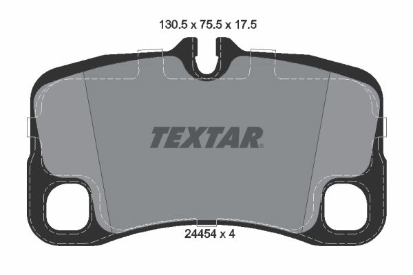 Тормозные колодки дисковые, комплект TEXTAR 511841 2445401 24454 24454 175 0 4