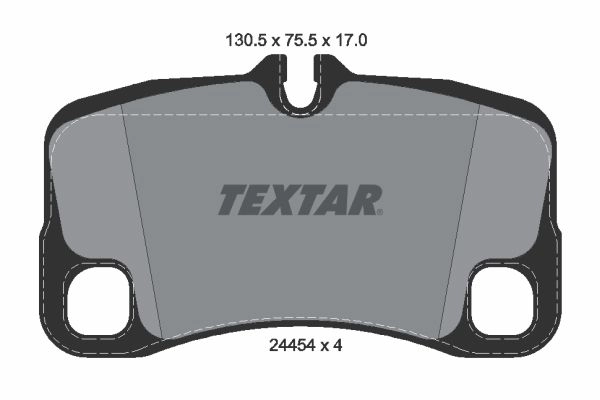 Тормозные колодки дисковые, комплект TEXTAR 2445403 24454 511842 24454 170 0 4