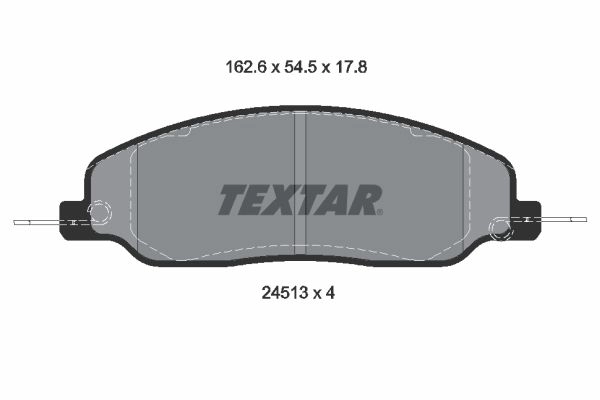 Тормозные колодки дисковые, комплект TEXTAR 24513 511880 2451301 24513 178 0 4