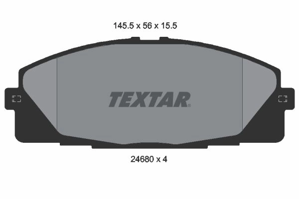 Тормозные колодки дисковые, комплект TEXTAR 2468001 24680 511959 24680 155 0 4