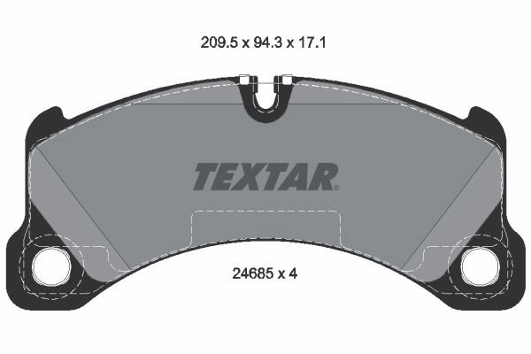 Тормозные колодки дисковые, комплект TEXTAR 511961 24685 171 0 4 2468501 24685