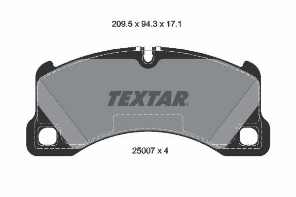 Тормозные колодки дисковые, комплект TEXTAR 592PH D 2500703 1437841497 изображение 0
