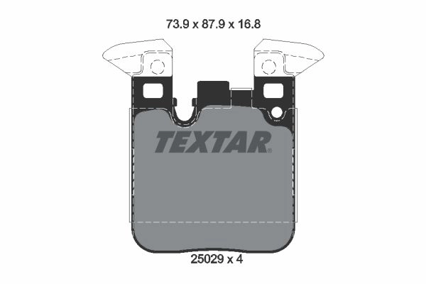 Тормозные колодки дисковые, комплект TEXTAR 2502901 25029 168 0 4 512100 25029 изображение 0