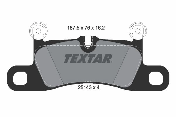 Тормозные колодки дисковые, комплект TEXTAR 25143 2514301 25143 162 0 4 512138 изображение 0