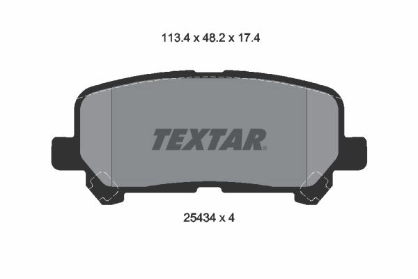 Тормозные колодки дисковые, комплект TEXTAR 1437027474 2543403 9JK0 65