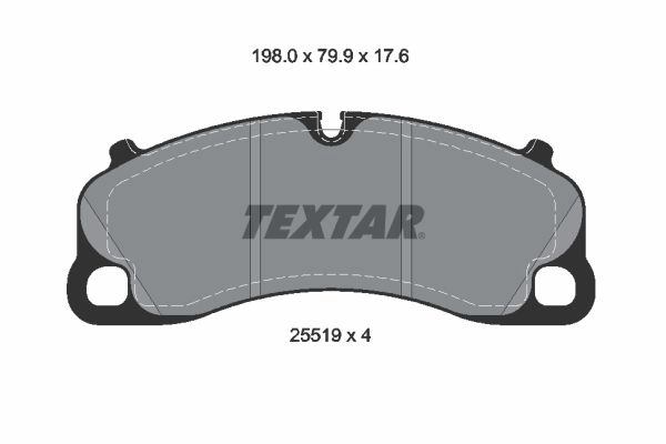 Тормозные колодки дисковые, комплект TEXTAR 1437027251 H SM4V 2551901 изображение 0