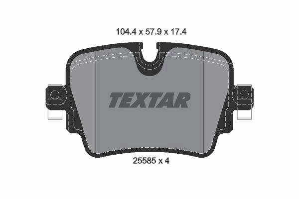 Тормозные колодки дисковые, комплект TEXTAR 25585 174 0 4 2558501 512246 25585 изображение 0