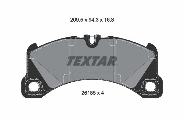 Тормозные колодки дисковые, комплект TEXTAR 1437027288 2618501 JUCZPG N изображение 0