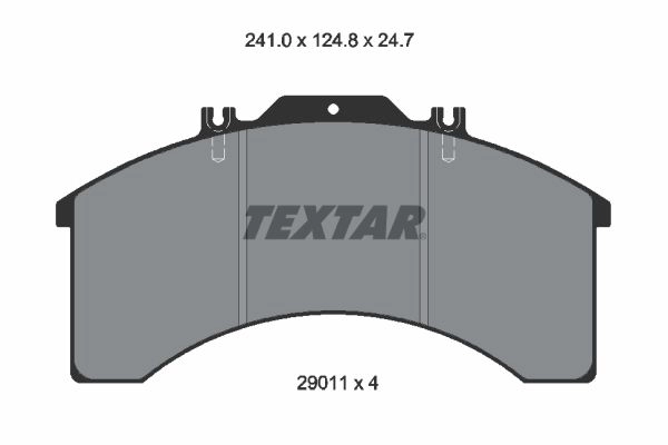 Тормозные колодки дисковые, комплект TEXTAR 2901105 29011 250 0 4 T3018 29011 512339 изображение 0