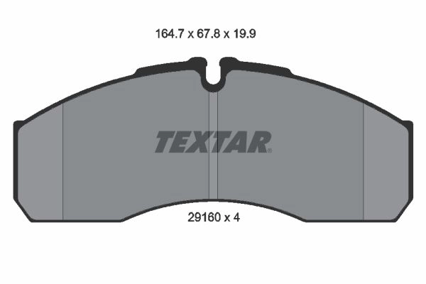 Тормозные колодки дисковые, комплект TEXTAR 2916002 29160 199 0 4 T3018 512430 29160