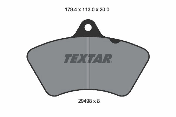 Тормозные колодки дисковые, комплект TEXTAR 2949802 512522 29498 29498 200 0 8 T3018 - Изображение 1