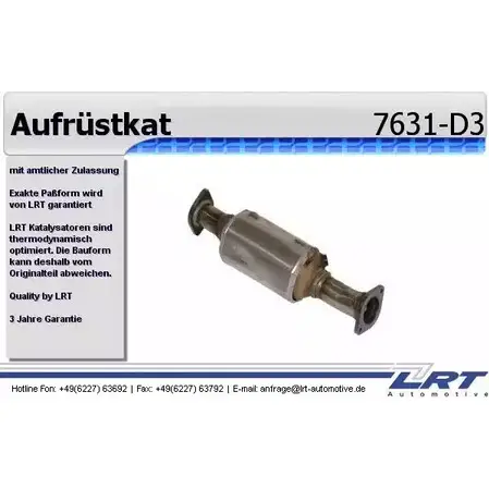 Катализатор для переоборудования LRT 1110K6 7631-D3 ZAACOL W 1213871680 изображение 0