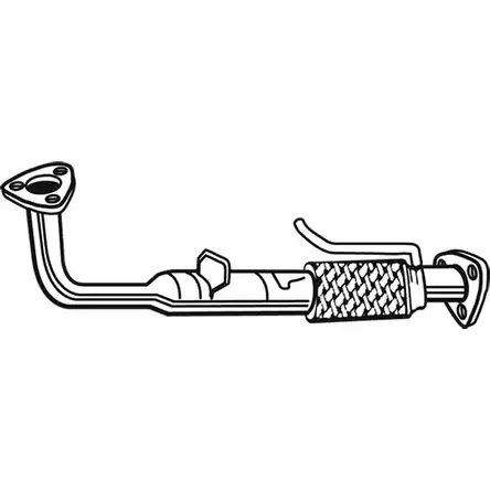 Выхлопная труба глушителя FONOS 7BY N4Z 1215141393 46GAQQD 06037 изображение 0