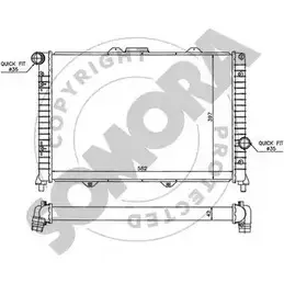 Радиатор охлаждения двигателя SOMORA RBIXVSH 011240D 1218816869 IR2XT G изображение 0