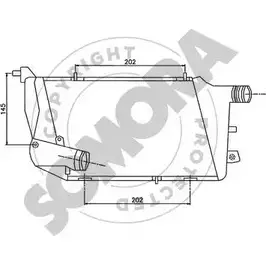 Интеркулер SOMORA 024145R 1218817733 VN1O7OO 9 I2NK изображение 0