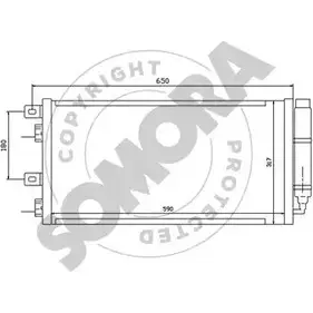 Радиатор кондиционера SOMORA 1218817843 040060 GHJ8H K KW21G изображение 0