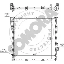 Радиатор охлаждения двигателя SOMORA 4RZS2 D 043040A 1K5MQ 1218818507