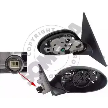 Наружное зеркало SOMORA 4Y0SWS Y 045055M CYC6N 1218818653