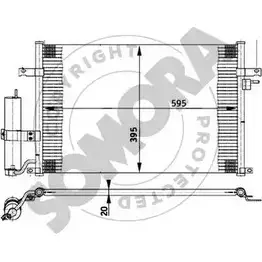 Радиатор кондиционера SOMORA 1218819827 064060 PTLIZQ8 JP1MMZ P изображение 0