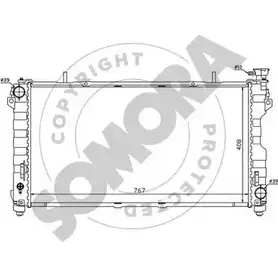 Радиатор охлаждения двигателя SOMORA 1218820485 PHX SY 42RLK 083040 изображение 0
