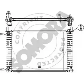 Радиатор охлаждения двигателя SOMORA 1218821403 LJ SWHSS Q00G1P4 092541 изображение 0