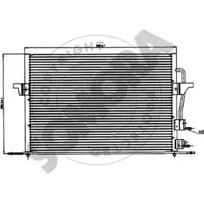 Радиатор кондиционера SOMORA NX3 YGO 5TQ0G0 095160 1218822197