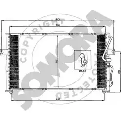 Радиатор кондиционера SOMORA EXPAML8 FMY G30 1218822889 115060