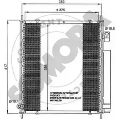 Радиатор кондиционера SOMORA 1218822951 GFJP4RU 120060 Z 79YEB