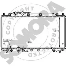 Радиатор охлаждения двигателя SOMORA 1218823059 121540B VY9Y T5 MFJPEG3 изображение 0