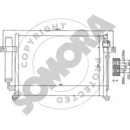 Радиатор кондиционера SOMORA 1218823311 IEG8 X 130560A W6MU3