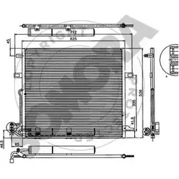 Радиатор кондиционера SOMORA 65A PV 1218824385 170260 V6QC1 изображение 0