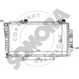 Радиатор охлаждения двигателя SOMORA 171240H CTMJ9W 1218825257 Z 0R92B